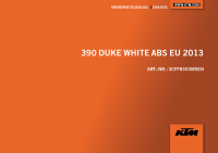 KTM DUKE 390 - Spare parts Catalog - Chassis 2013